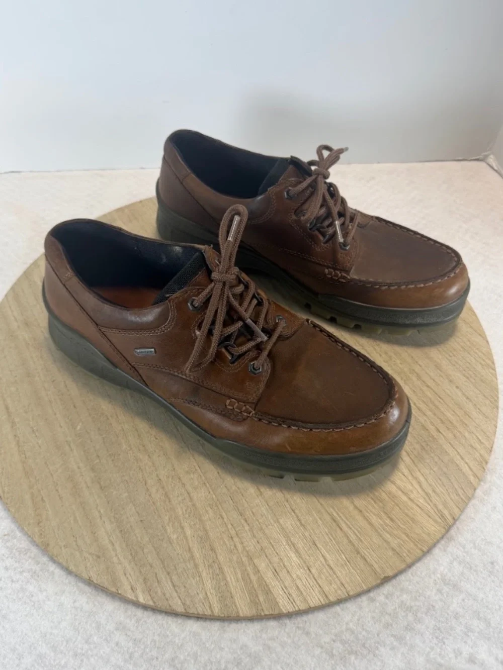 ECCO Track II GTX Mens 11 EU 45 Brown Leather Gore-Tex Waterproof Walking Shoes
